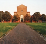 La facciata di San Cristoforo alla Certosa.