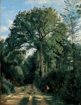Camille Corot, Ville d'Avray, ingresso del bosco, 1825.
