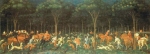 Paolo Uccello, A hunt  in the forest, Oxford, Ashmolean Museum